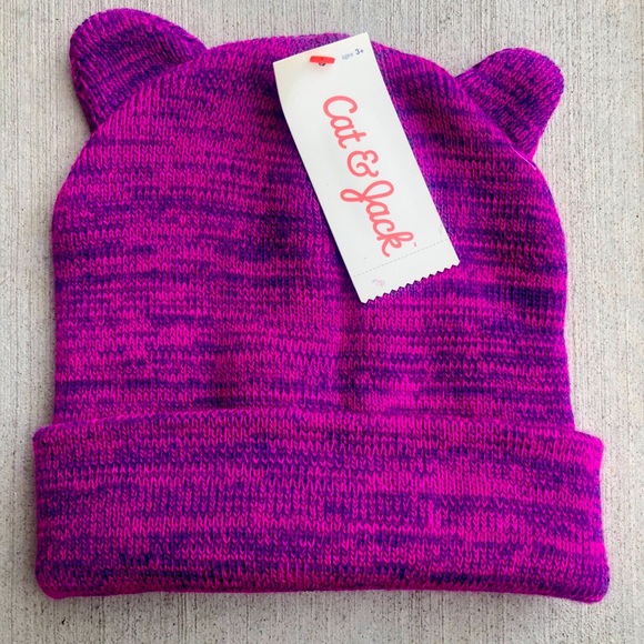 Cat & Jack Other - Cat & Jack Black Purple pink Beanie Kid…
